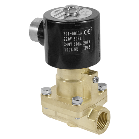 Электромагнитный клапан Солегран KST-15 230VAC 2/2 НЗ BSP 1/2"