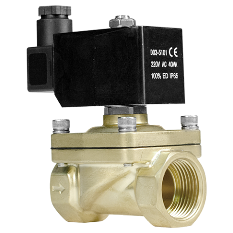 Электромагнитный клапан Солегран KSWM-32-N 24VDC 2/2 НЗ BSP 1 1/4"