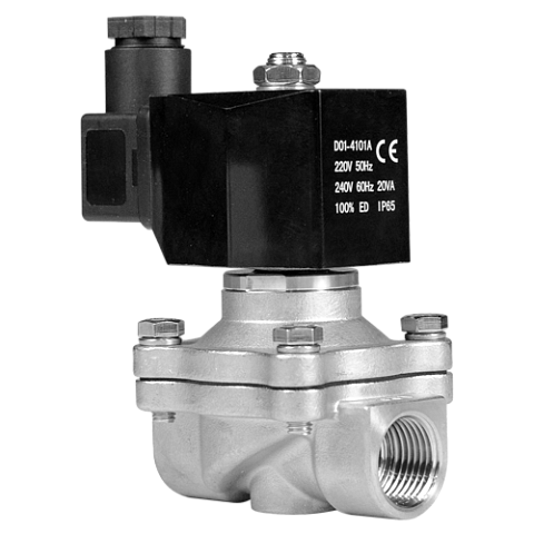 Электромагнитный клапан Солегран KSW-20J-V 24VDC 2/2 НЗ BSP 3/4"